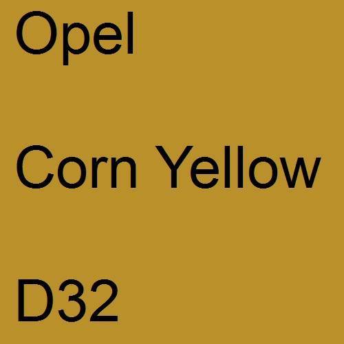 Opel, Corn Yellow, D32.